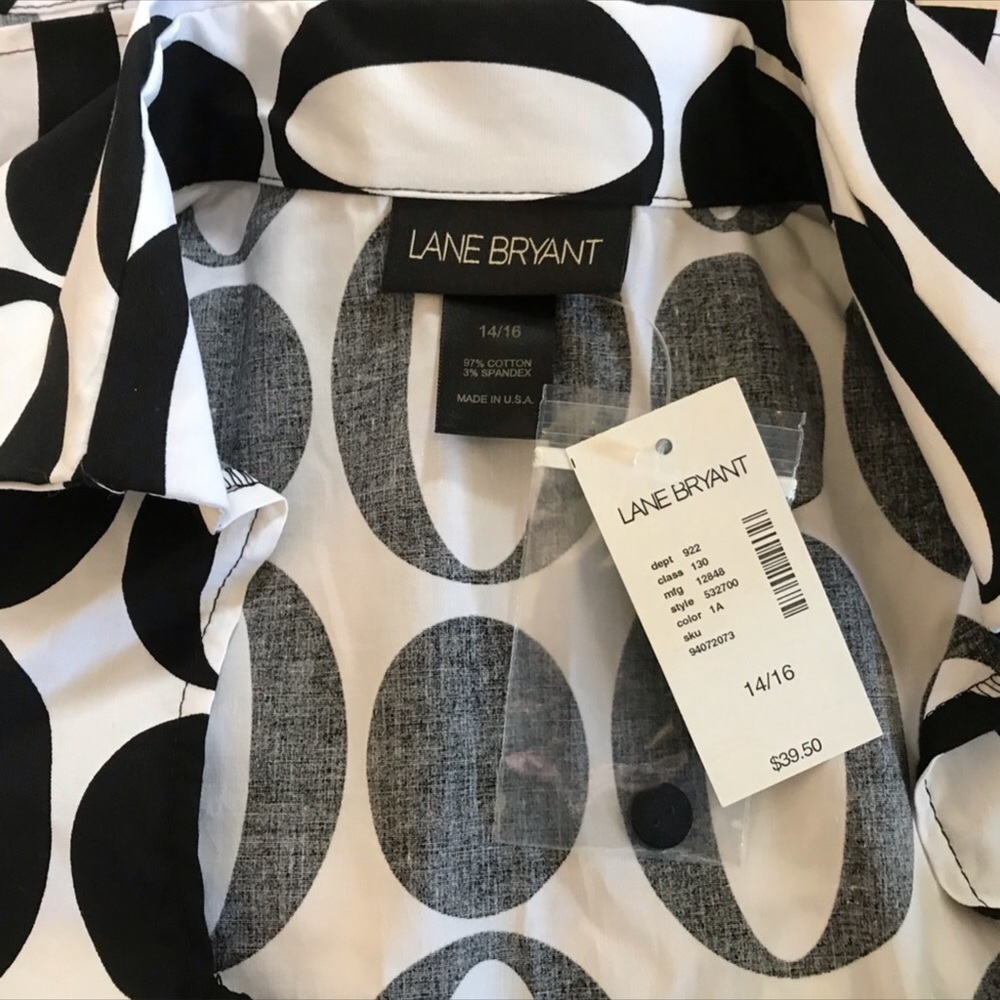 Lane Bryant Bold Graphic Top NWT - Picture 5 of 5